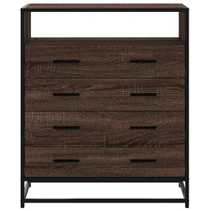 Kommode brun eik 70x41x83,5 cm konstruert tre