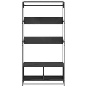 Garderobe svart 90x50x180 cm konstruert tre