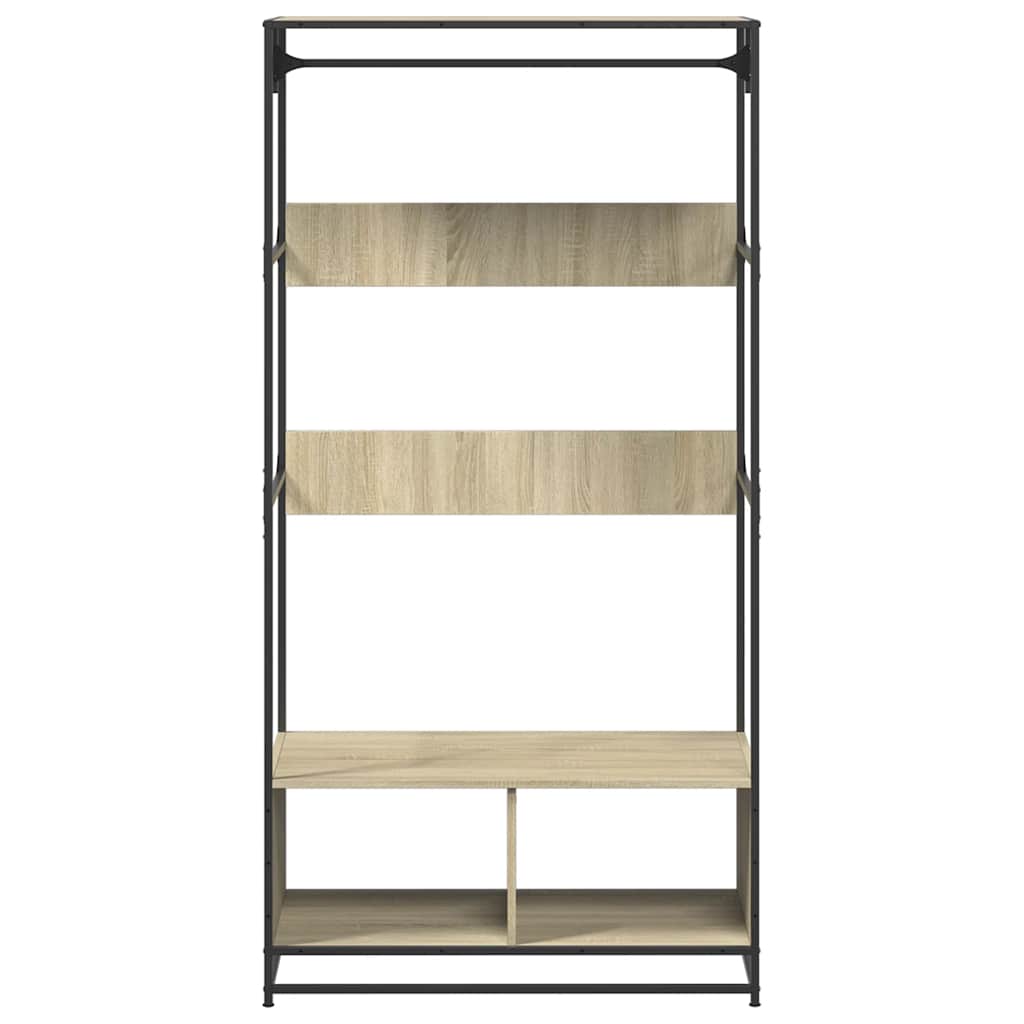 Garderobe sonoma eik 90x50x180 cm konstruert tre