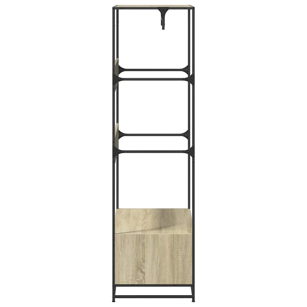 Garderobe sonoma eik 90x50x180 cm konstruert tre