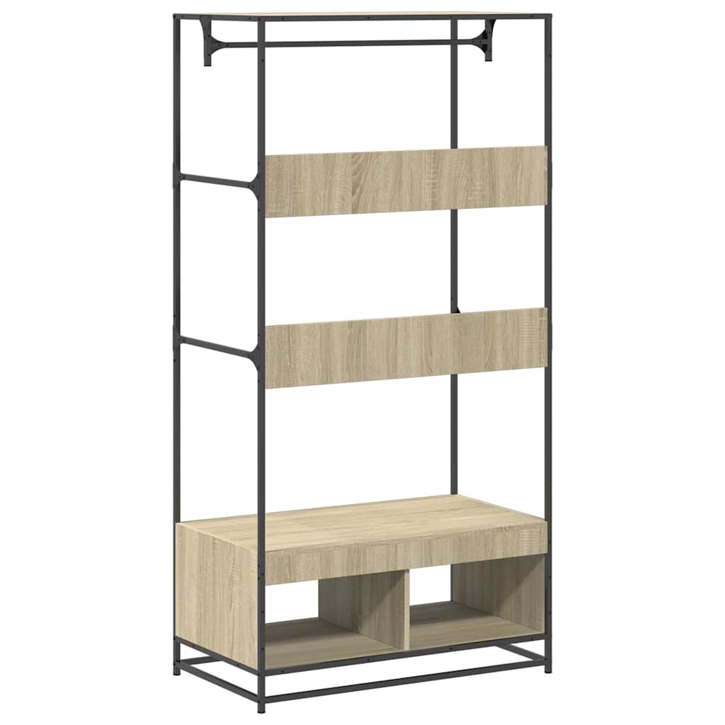 Garderobe sonoma eik 90x50x180 cm konstruert tre