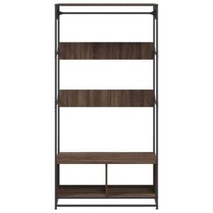 Garderobe brun eik 90x50x180 cm konstruert tre