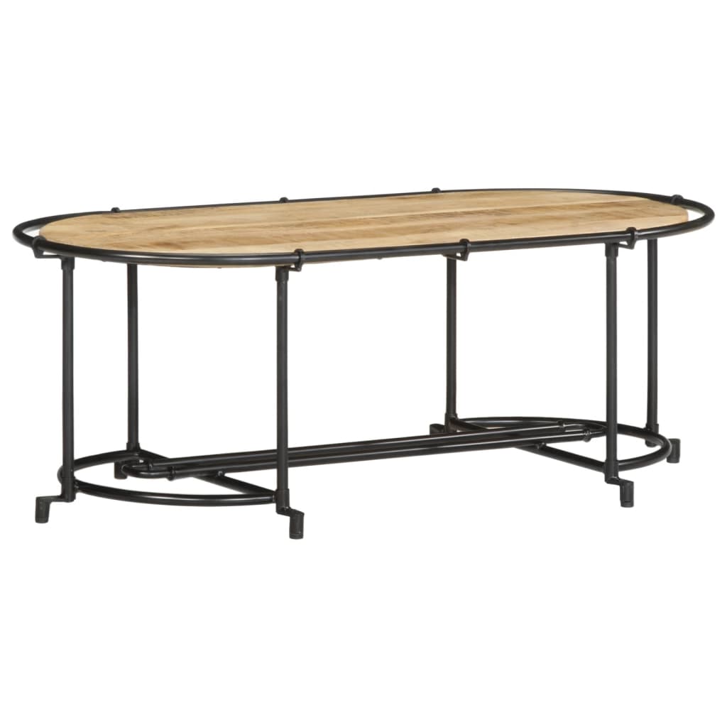 Salongbord 110x55x40 cm grov heltre mango