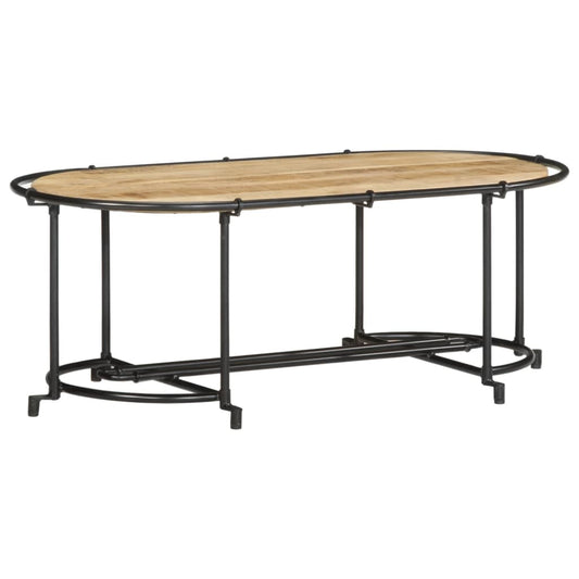 Salongbord 110x55x40 cm grov heltre mango
