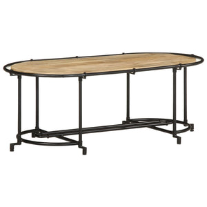 Salongbord 110x55x40 cm grov heltre mango