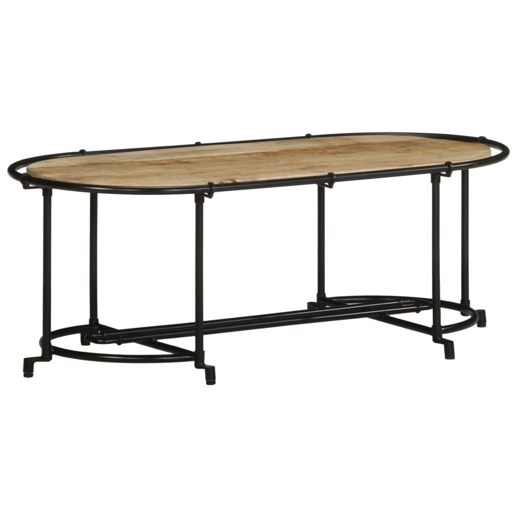 Salongbord 110x55x40 cm grov heltre mango