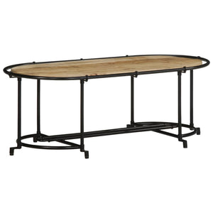 Salongbord 110x55x40 cm grov heltre mango
