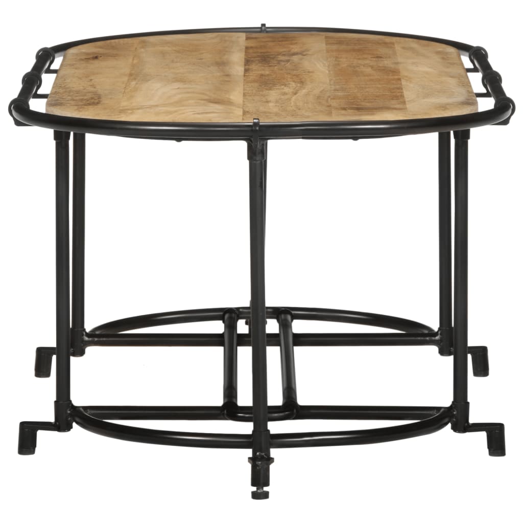 Salongbord 110x55x40 cm grov heltre mango