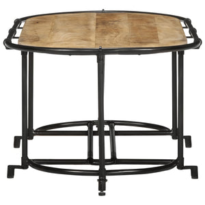 Salongbord 110x55x40 cm grov heltre mango
