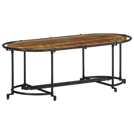 Salongbord 110x55x40 cm gjenvunnet heltre