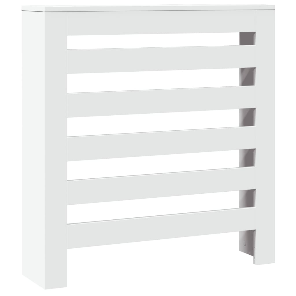 Radiatordeksel hvit 78x20x82 cm konstruert tre