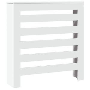 Radiatordeksel hvit 78x20x82 cm konstruert tre