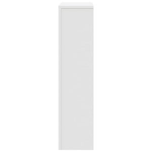 Radiatordeksel hvit 78x20x82 cm konstruert tre