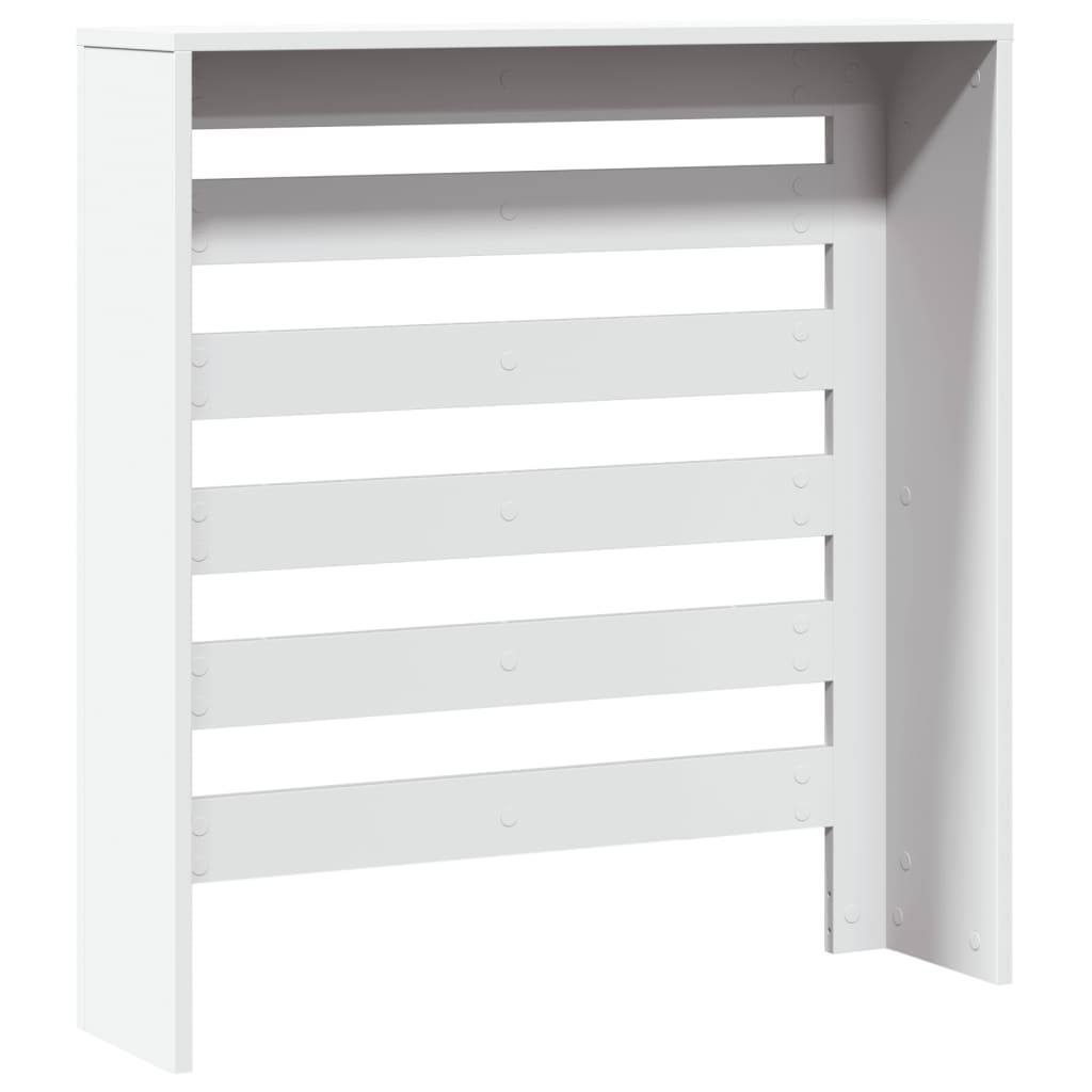Radiatordeksel hvit 78x20x82 cm konstruert tre