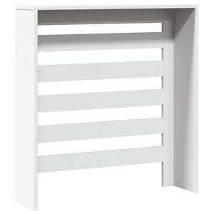 Radiatordeksel hvit 78x20x82 cm konstruert tre