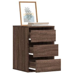 Kommode brun eik 40x41x58 cm konstruert tre