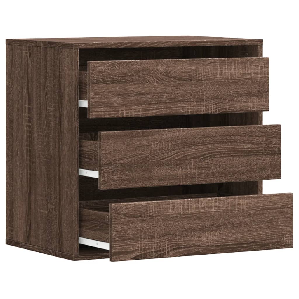 Kommode brun eik 60x41x58 cm konstruert tre
