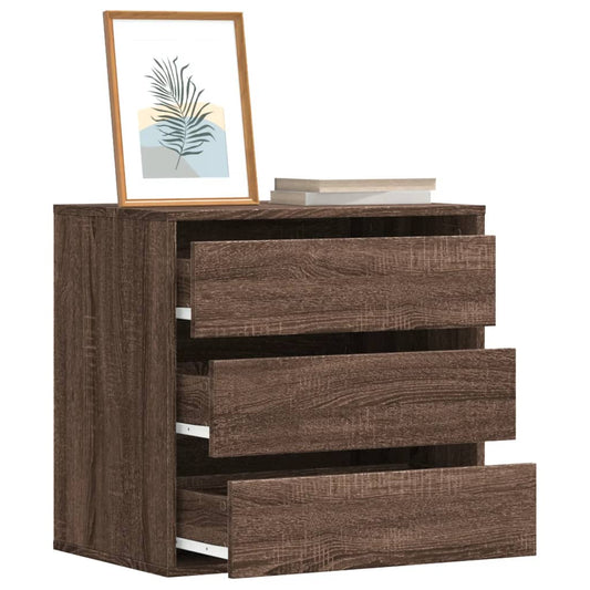 Kommode brun eik 60x41x58 cm konstruert tre
