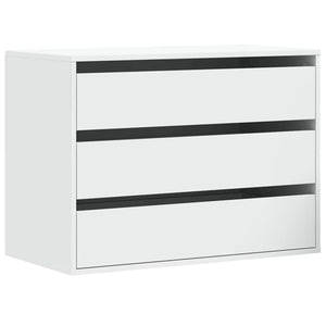 Kommode hvit 80x41x58 cm konstruert tre