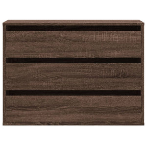 Kommode brun eik 80x41x58 cm konstruert tre