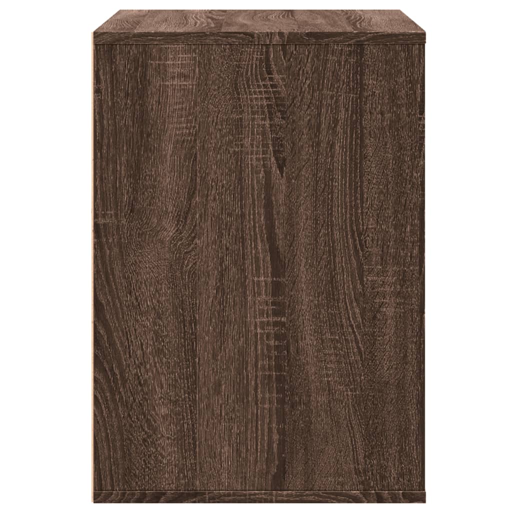 Kommode brun eik 80x41x58 cm konstruert tre