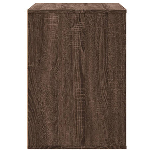Kommode brun eik 80x41x58 cm konstruert tre