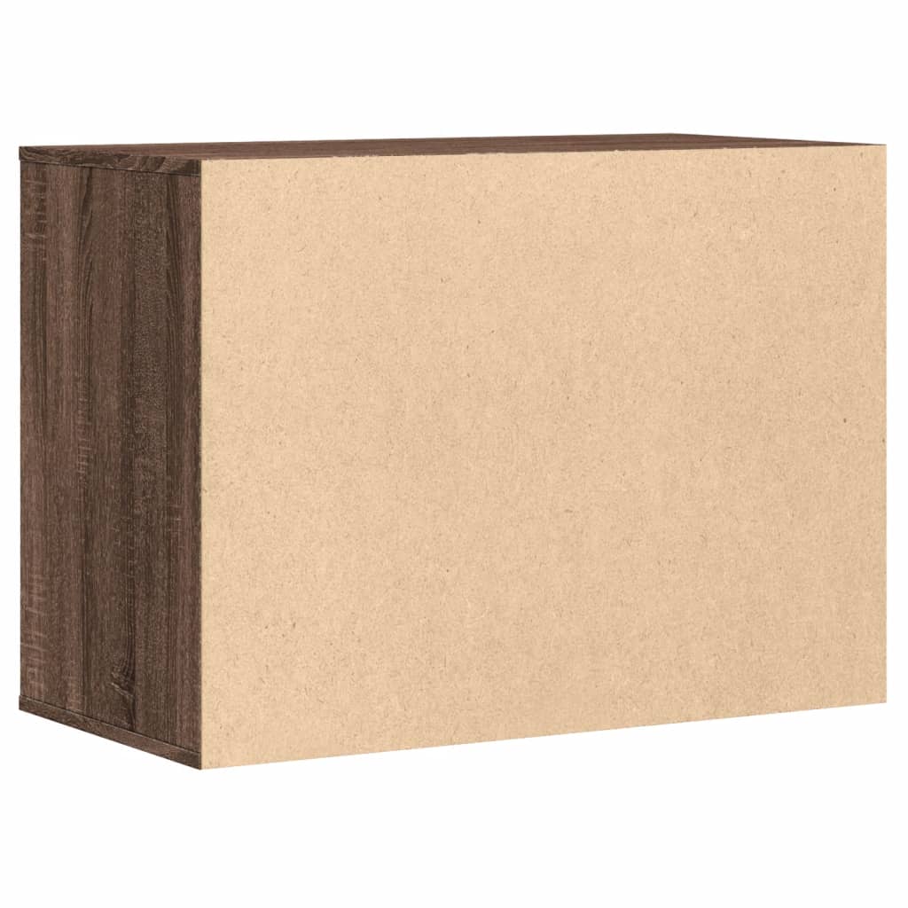 Kommode brun eik 80x41x58 cm konstruert tre