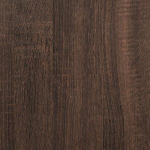 Kommode brun eik 80x41x58 cm konstruert tre