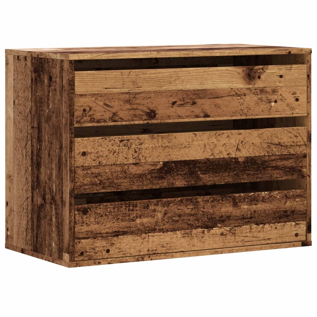 Kommode gammelt tre 80x41x58 cm konstruert tre