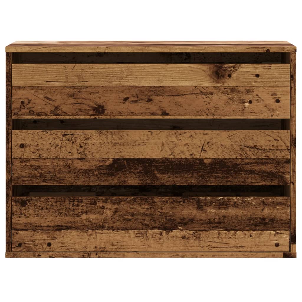 Kommode gammelt tre 80x41x58 cm konstruert tre