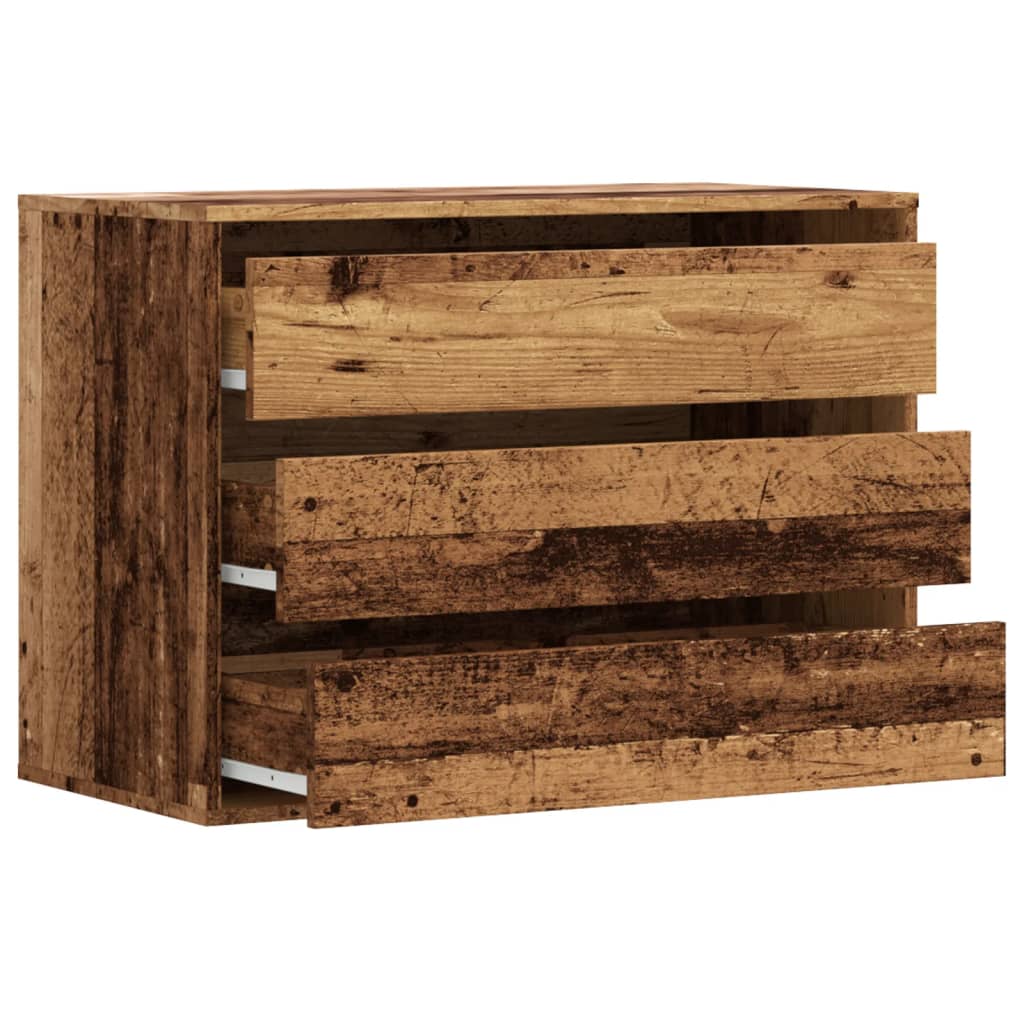Kommode gammelt tre 80x41x58 cm konstruert tre