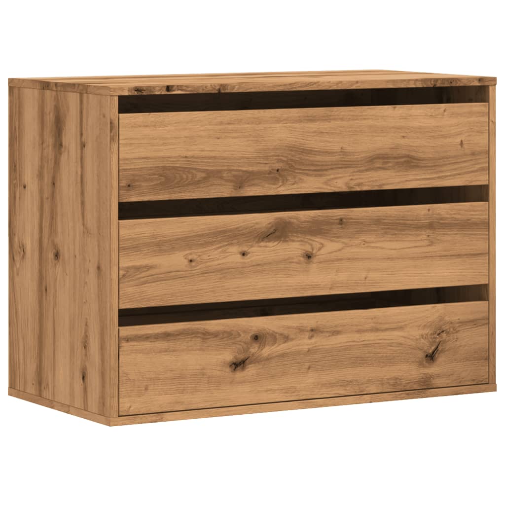 Kommode artisan eik 80x41x58 cm konstruert tre