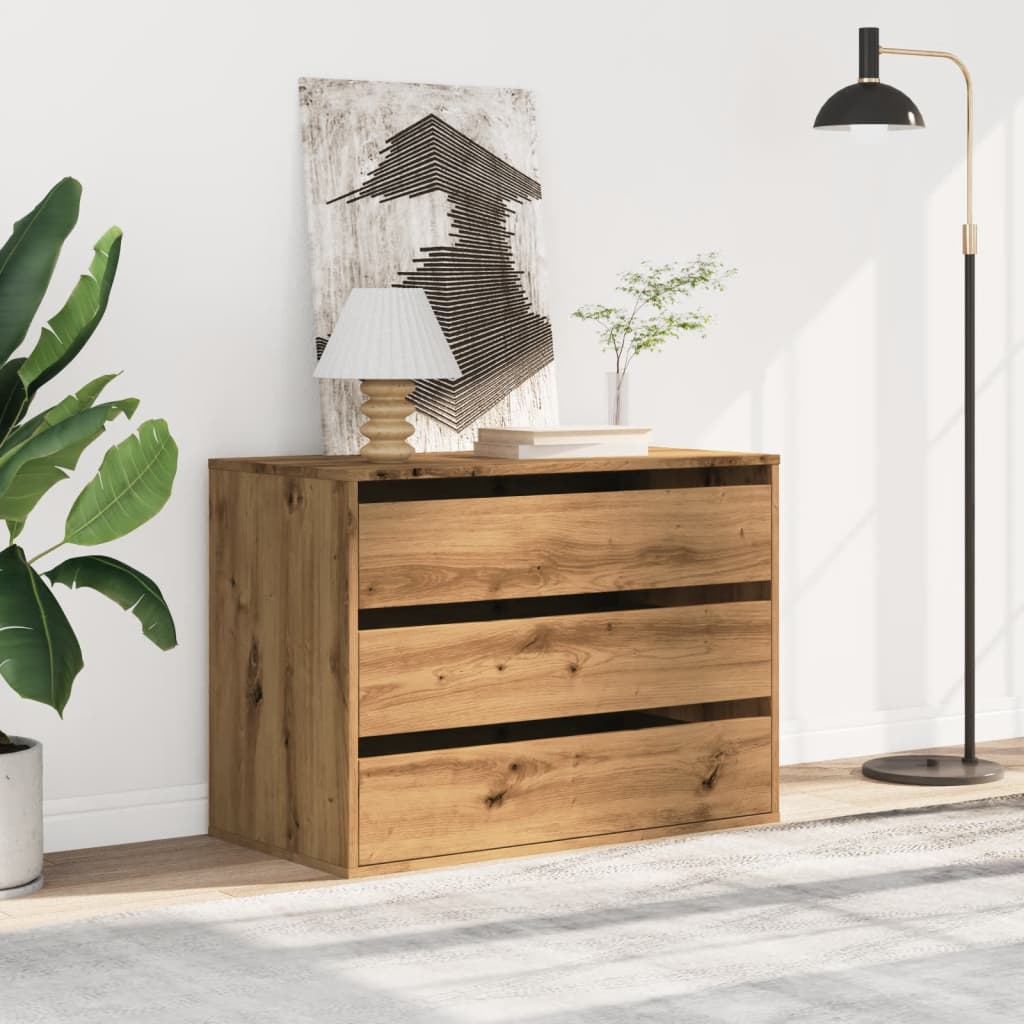 Kommode artisan eik 80x41x58 cm konstruert tre