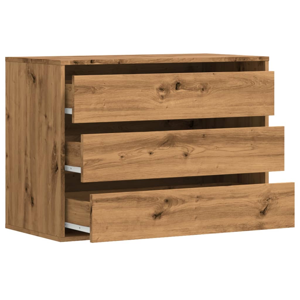 Kommode artisan eik 80x41x58 cm konstruert tre