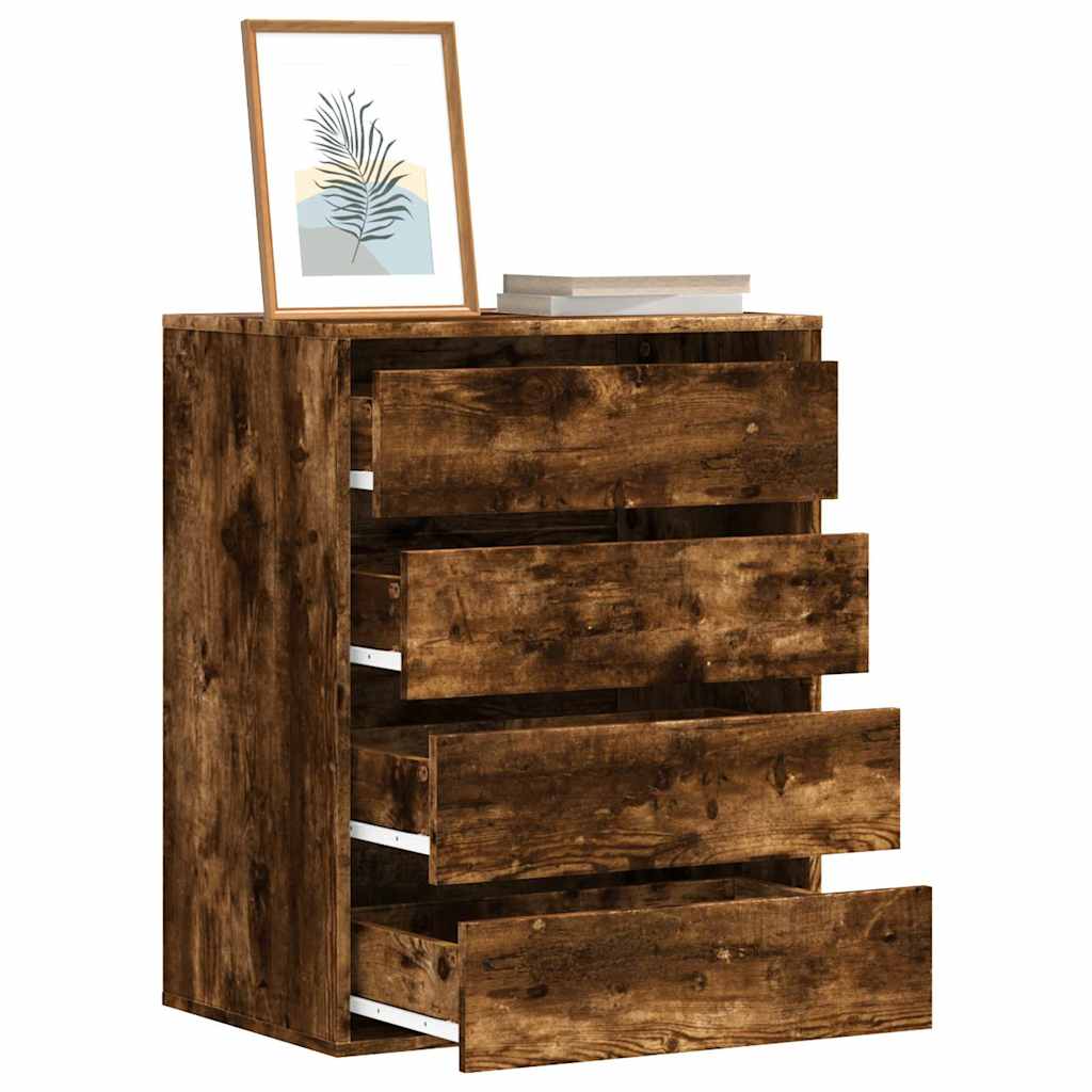 Kommode røkt eik 60x41x76 cm konstruert tre