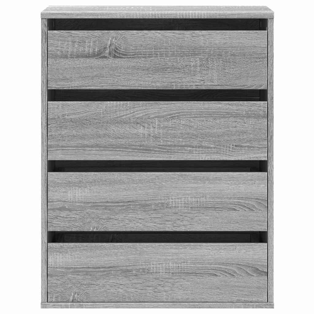 Kommode grå sonoma 60x41x76 cm konstruert tre