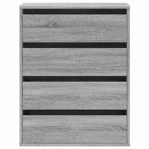 Kommode grå sonoma 60x41x76 cm konstruert tre