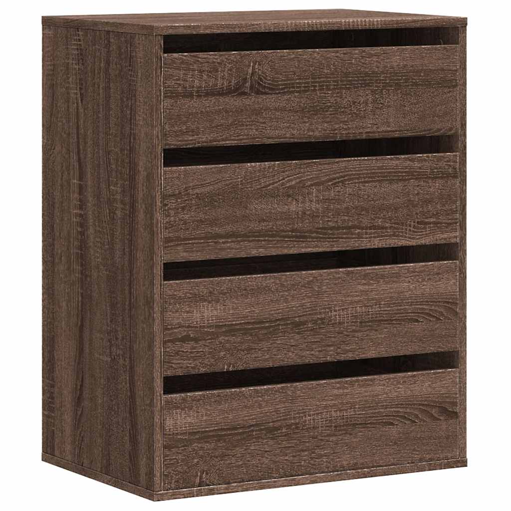 Kommode brun eik 60x41x76 cm konstruert tre