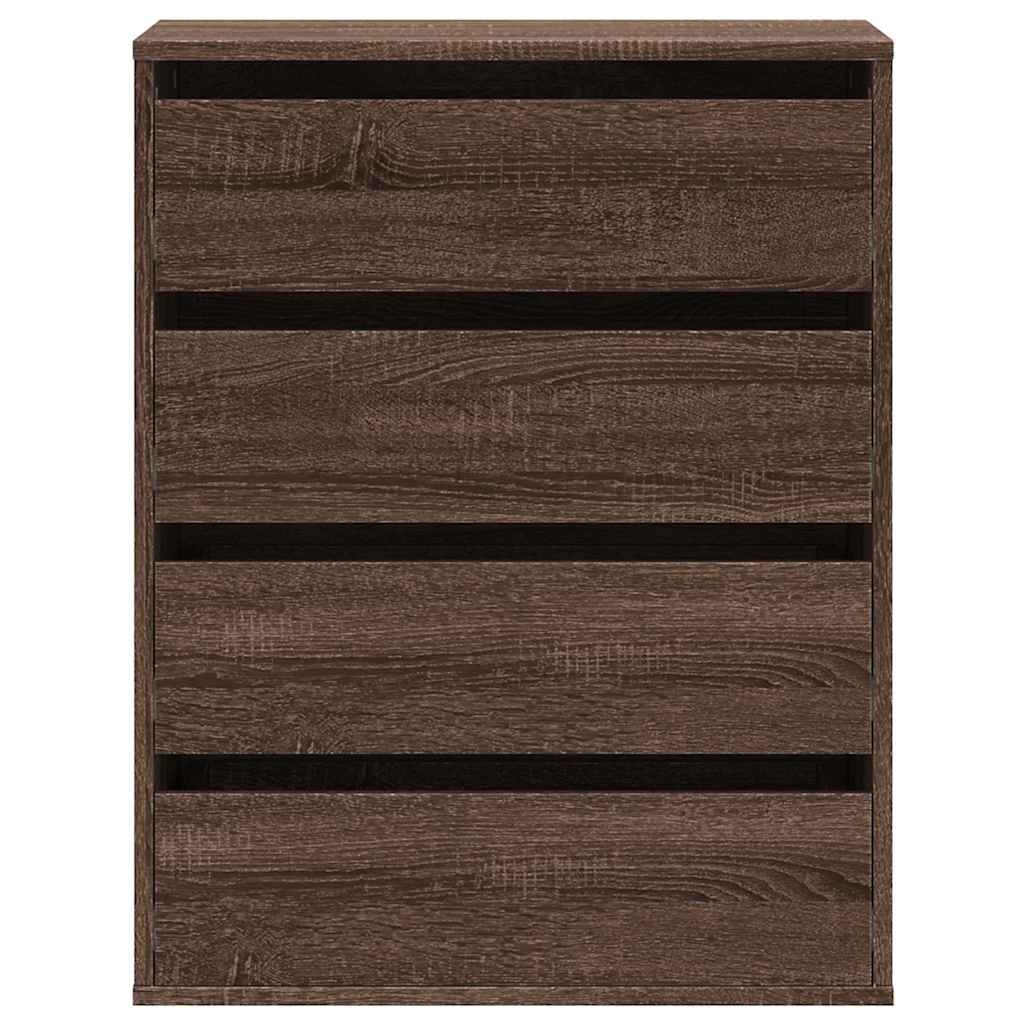 Kommode brun eik 60x41x76 cm konstruert tre
