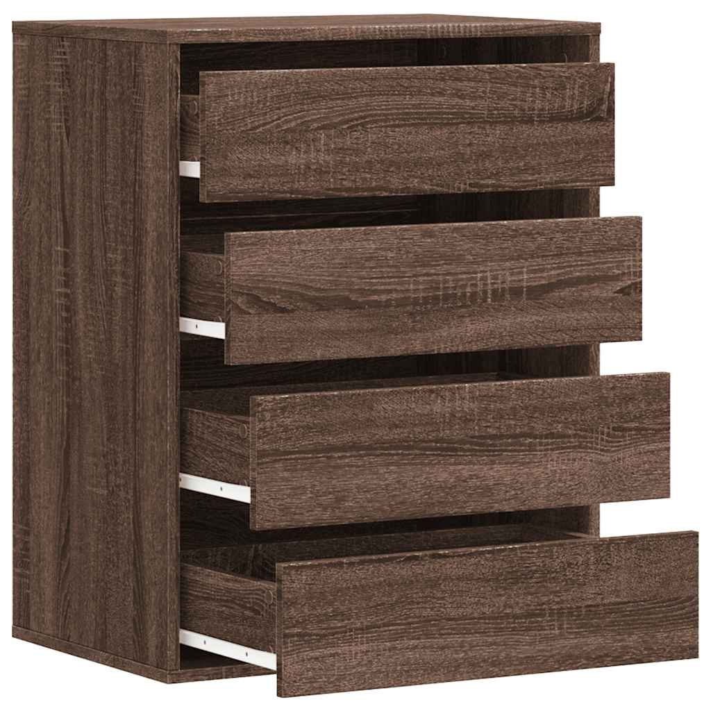 Kommode brun eik 60x41x76 cm konstruert tre