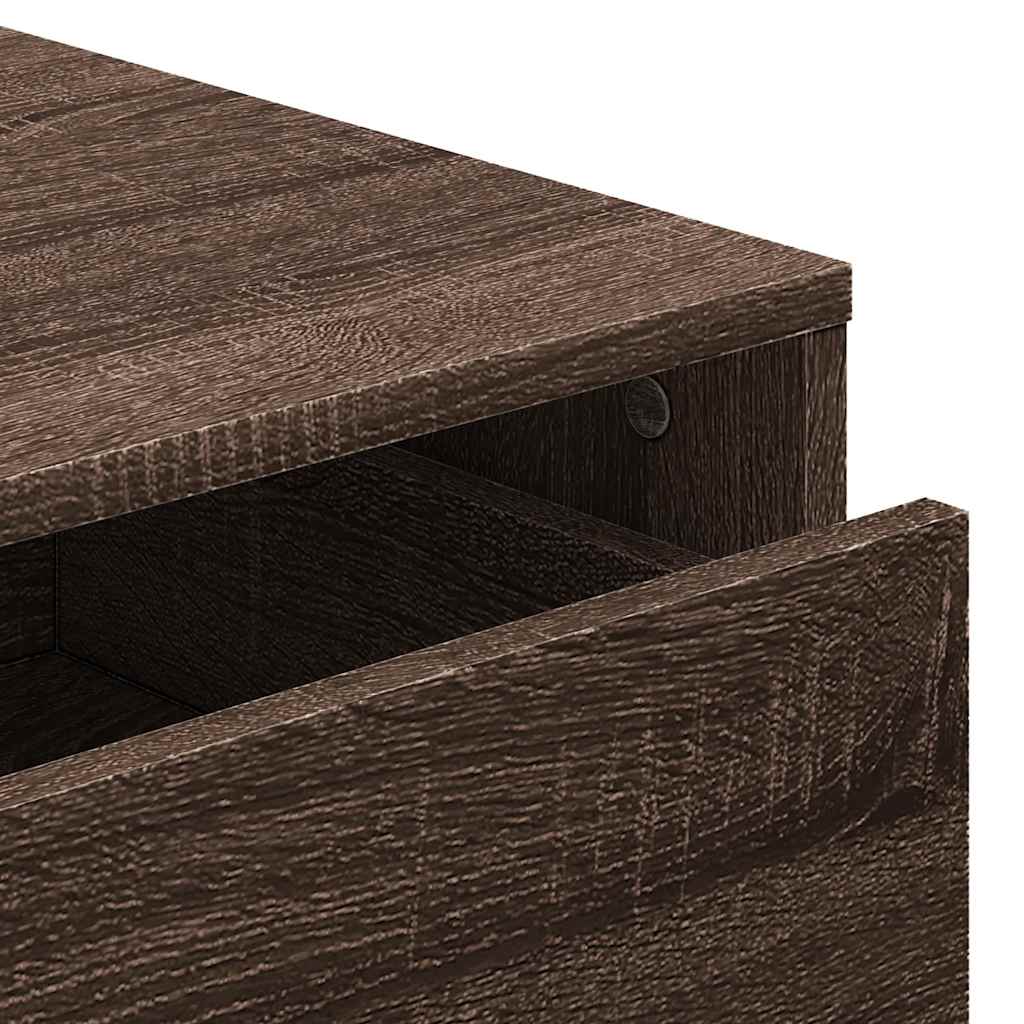 Kommode brun eik 60x41x76 cm konstruert tre