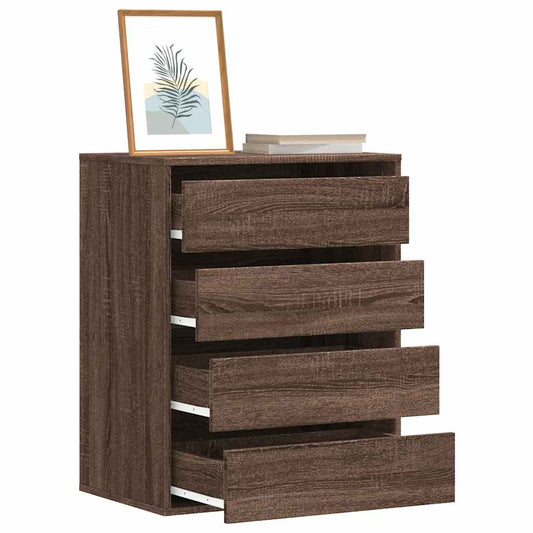 Kommode brun eik 60x41x76 cm konstruert tre