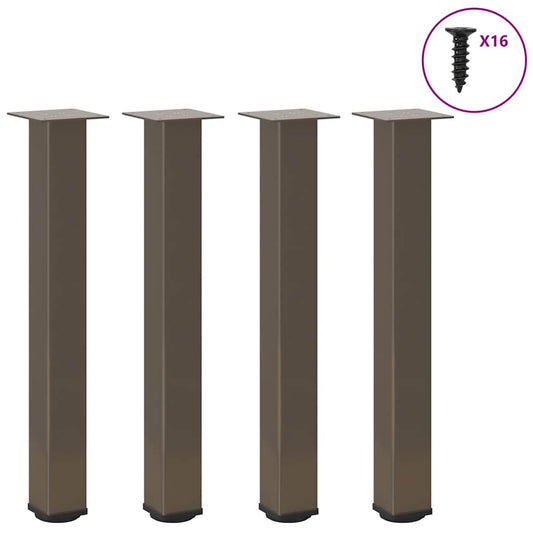 Salongbordben 4 stk naturell 72-74 cm stål