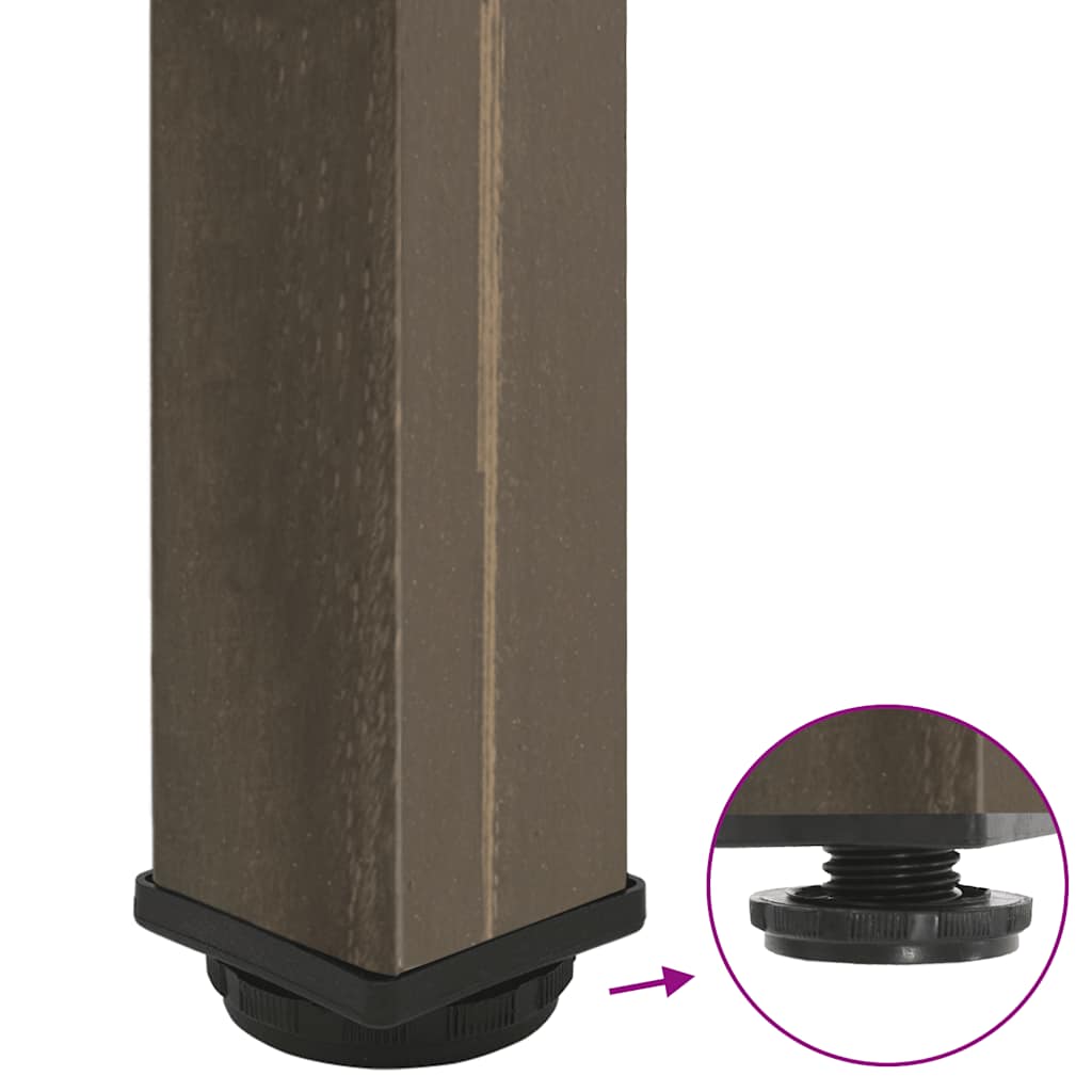 Salongbordben 4 stk naturell 72-74 cm stål