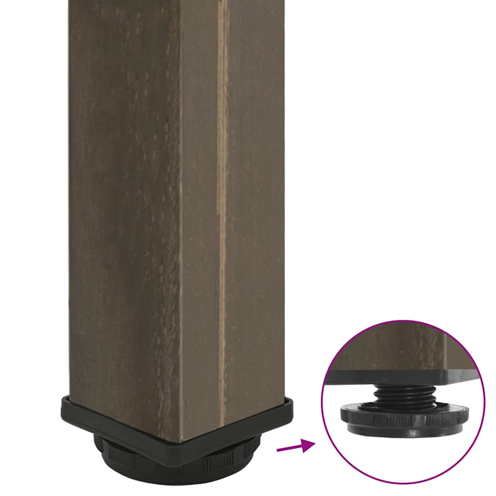 Salongbordben 4 stk naturell 90-92 cm stål