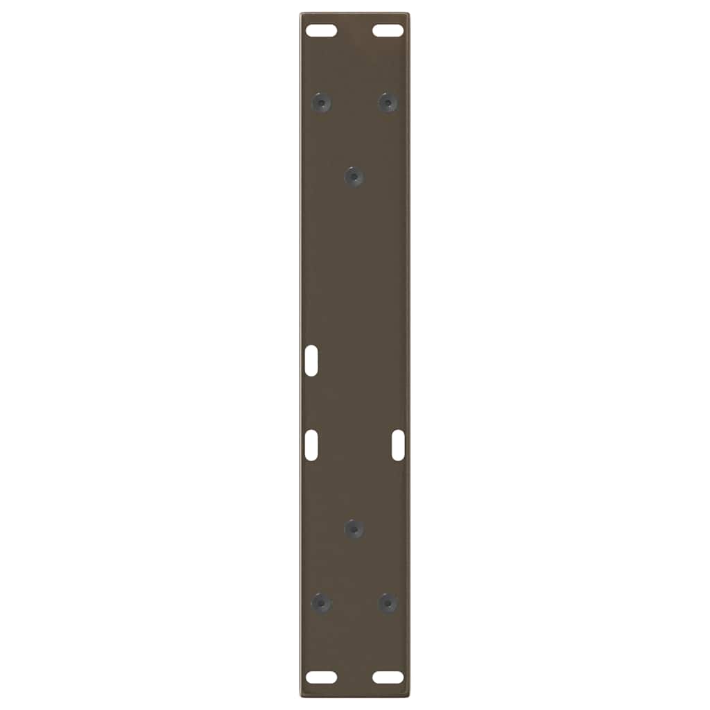 Spisebordben V-formet 2 stk naturell 28x(42-43,3) cm stål