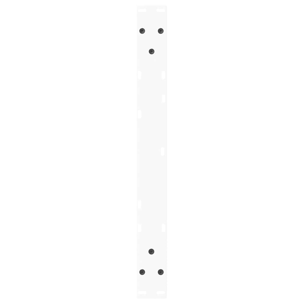 Spisebordben V-formet 2 stk hvit 60x(42-43,3) cm stål