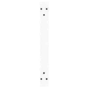 Spisebordben V-formet 2 stk hvit 60x(42-43,3) cm stål