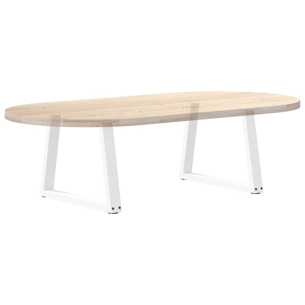 Spisebordben V-formet 2 stk hvit 60x(42-43,3) cm stål