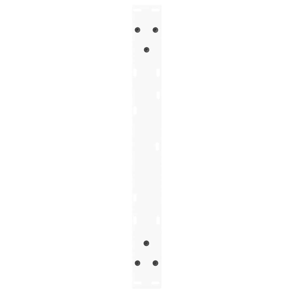 Spisebordben V-formet 2 stk hvit 70x(42-43,3) cm stål